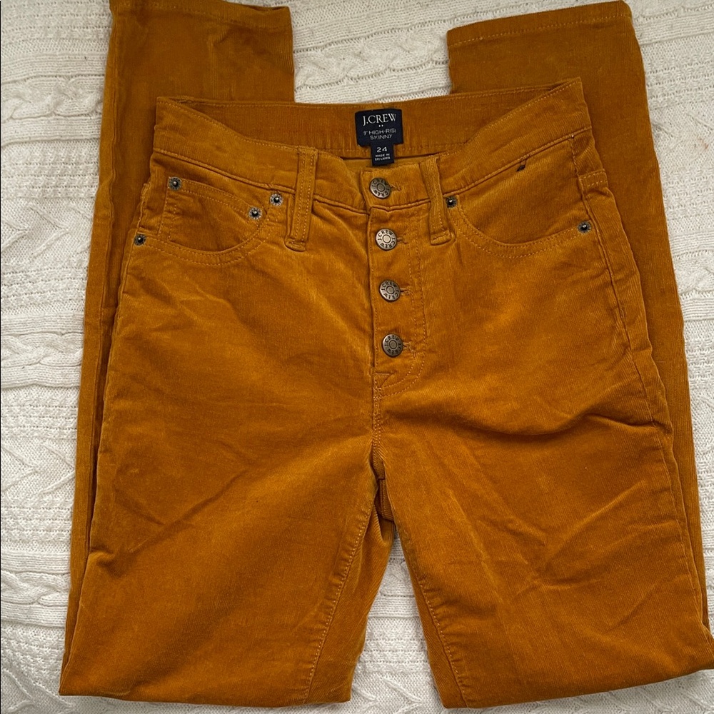 J. Crew Amber Corduroy 9” High rise Skinny